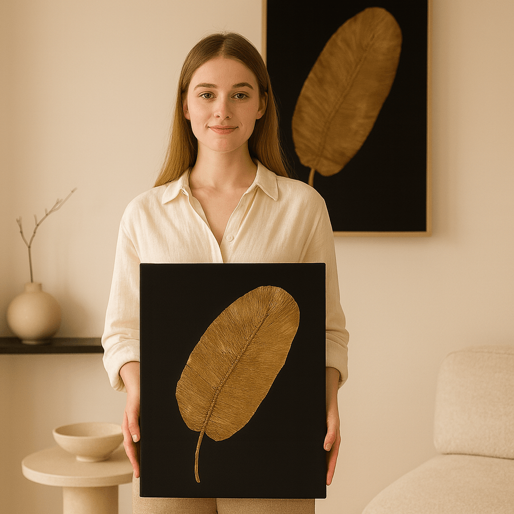 Leaf of Opulence 80 × 60 cm