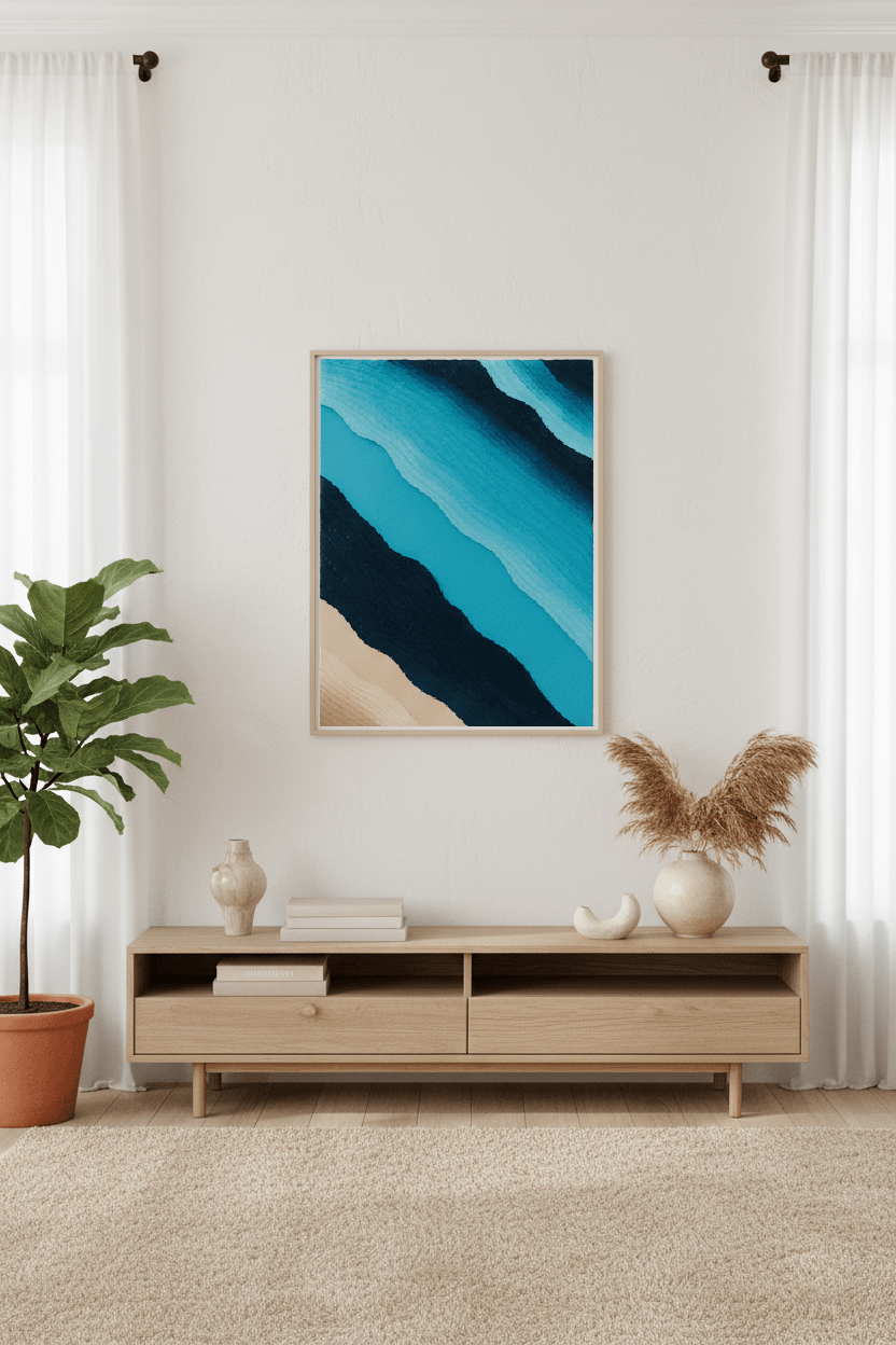 Gushing Rivers 80 × 60 cm