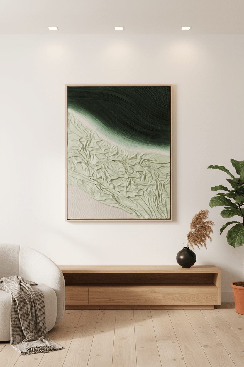 Mountaneous Oceanscape 100 x 76 cm