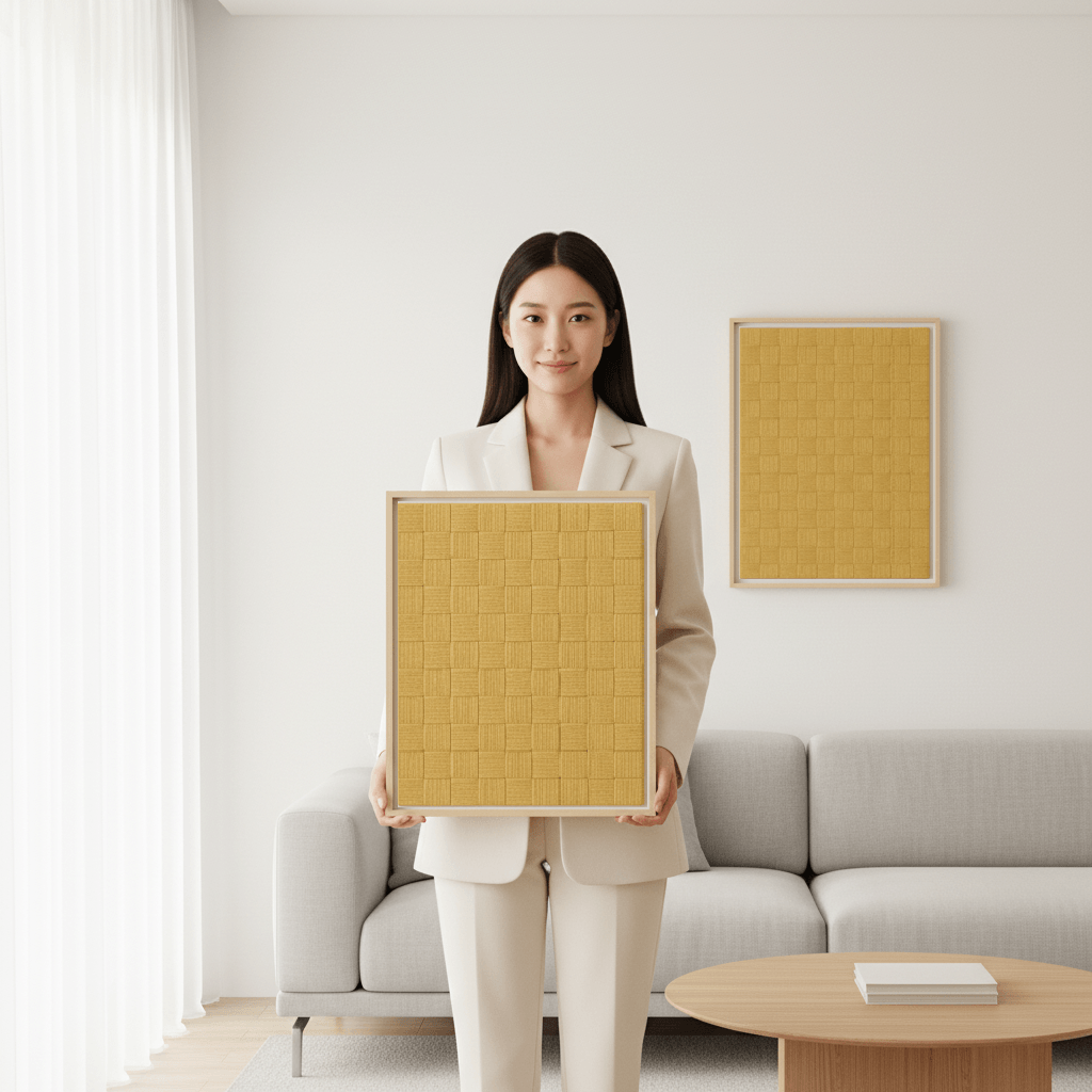 Contemporary macrame texture art