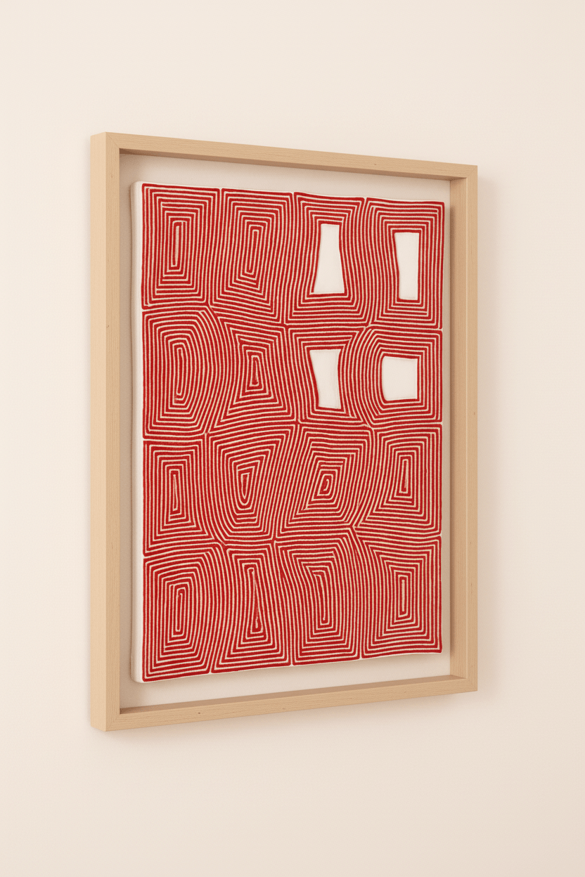 Contemporary macrame creation