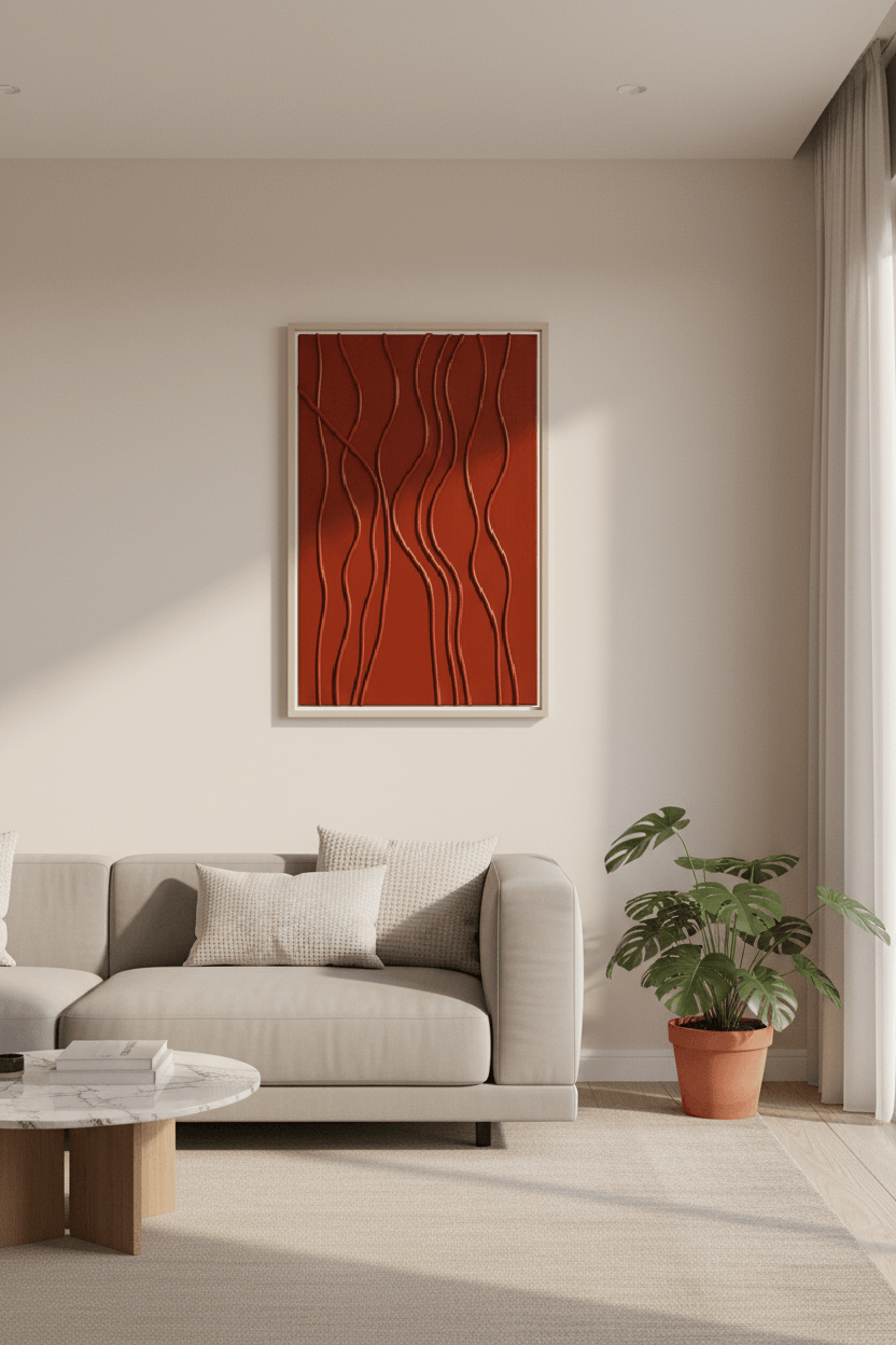 Scarlet Riviera 80 × 60 cm