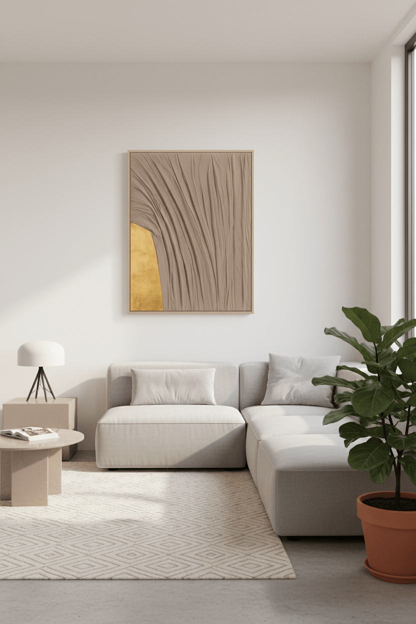 Gilded Drapery 100 × 76 cm
