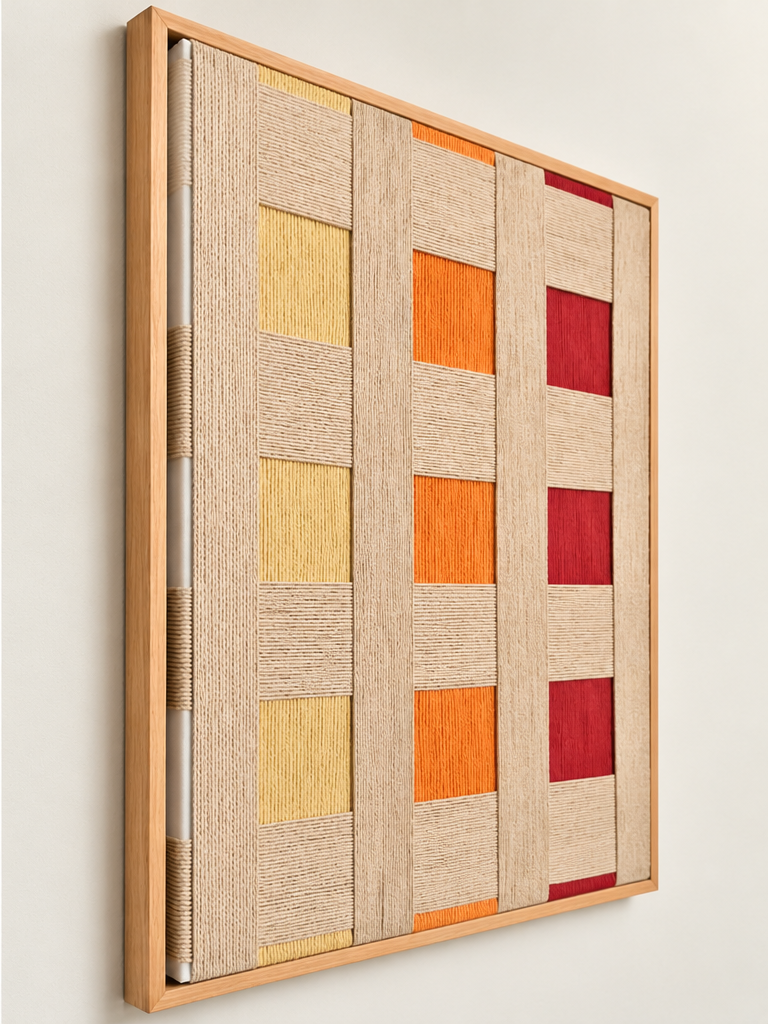 Sun's Own Weave Handcrafted Macramé Wall Art | 80 × 60 cm