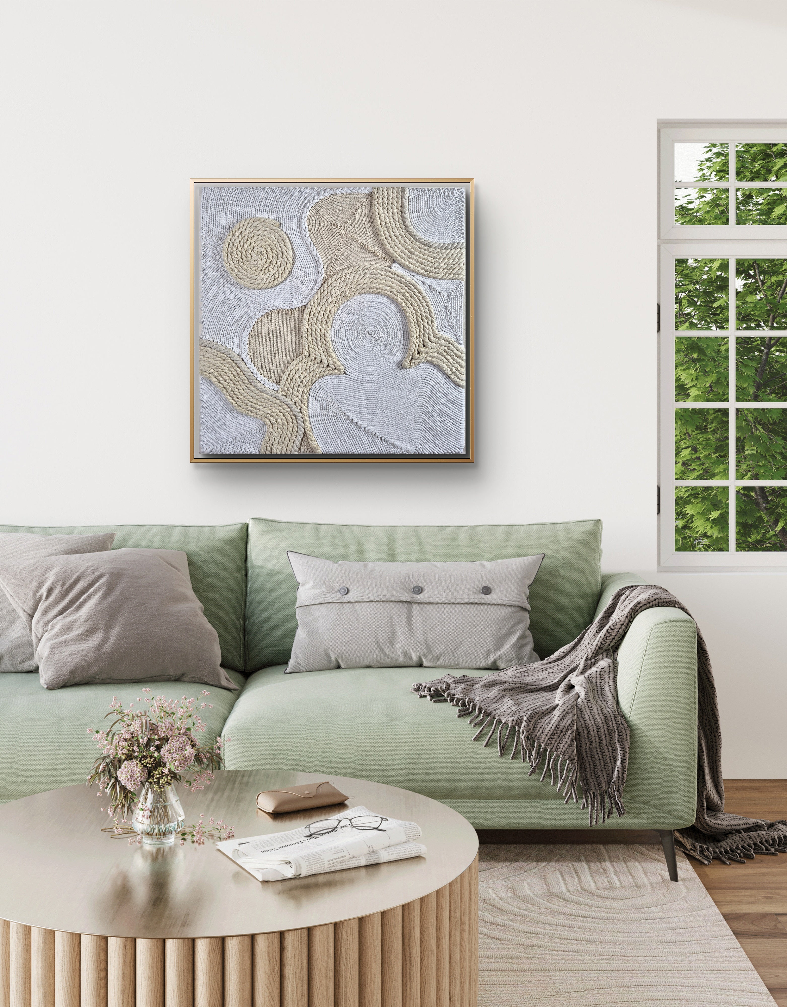 Bohemian fiber wall hanging UAE