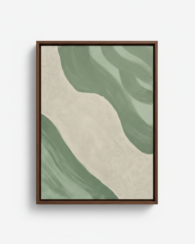 Veins of the Valley – Nature Inspired Modern Canvas Art UAE 100 × 76 cm