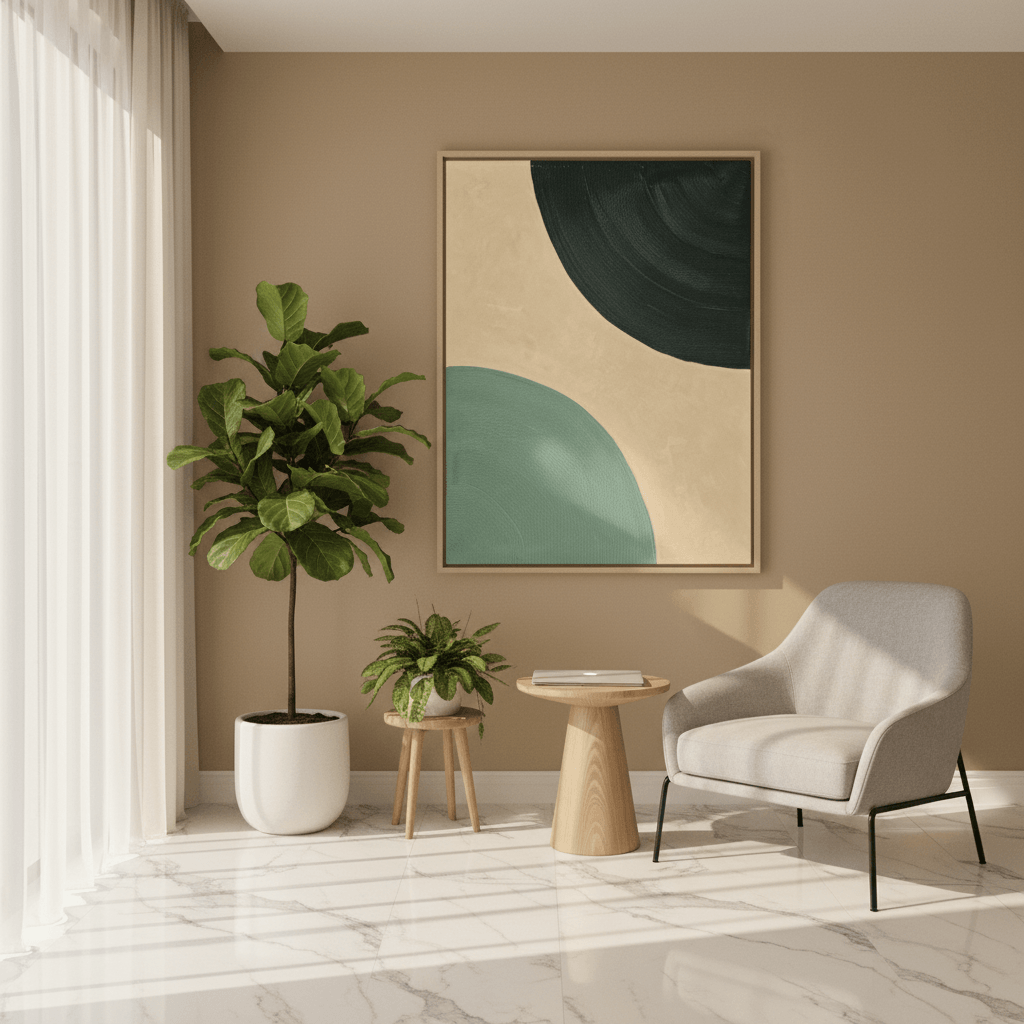 Calm of the Land – Handcrafted Textured 3D Wall Art 100 × 76 cm (B)