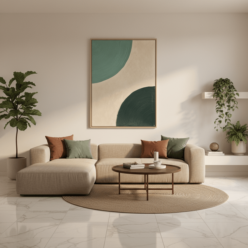 Timeless Terrain – Handcrafted Textured Art for Interiors UAE 100 × 76 cm (A)