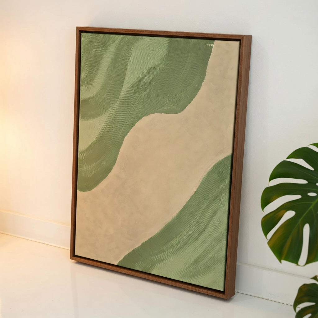 Veins of the Valley – Nature Inspired Modern Canvas Art UAE 100 × 76 cm