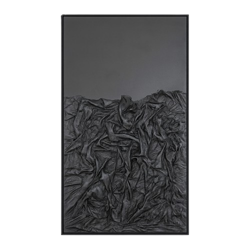 Veil of Shadows – Handmade Modern Textured Art 150 × 60 cm