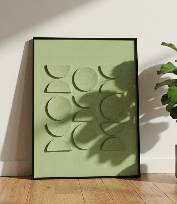 Verdant Rhythm modern wall art Dubai