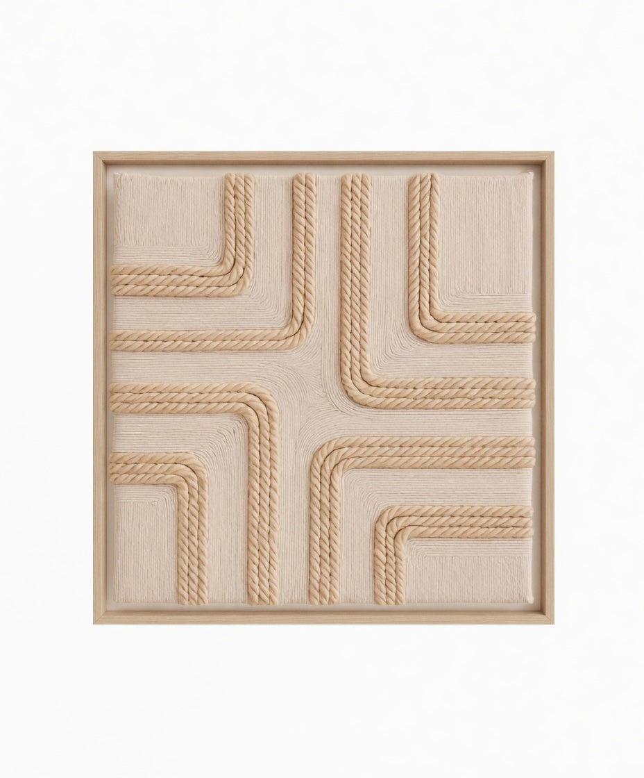 Roped Roads Modern Handmade Design Dubai 60 × 60 cm