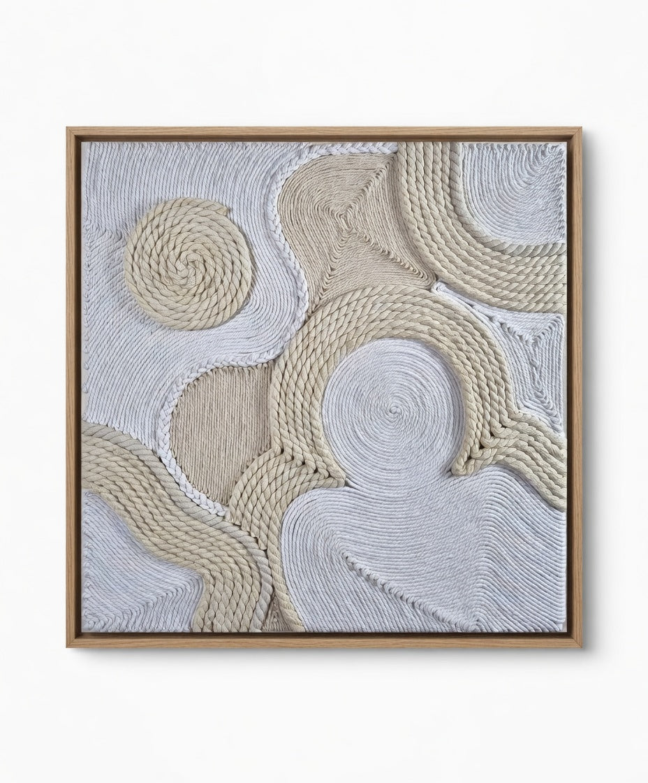 Wavy Wonders Rope Handcrafted Wall Art for Dubai Interiors