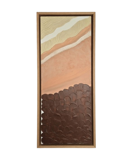 Strata of the Earth – Handcrafted Sculptural Wall Art UAE 150 × 60 cm (A)