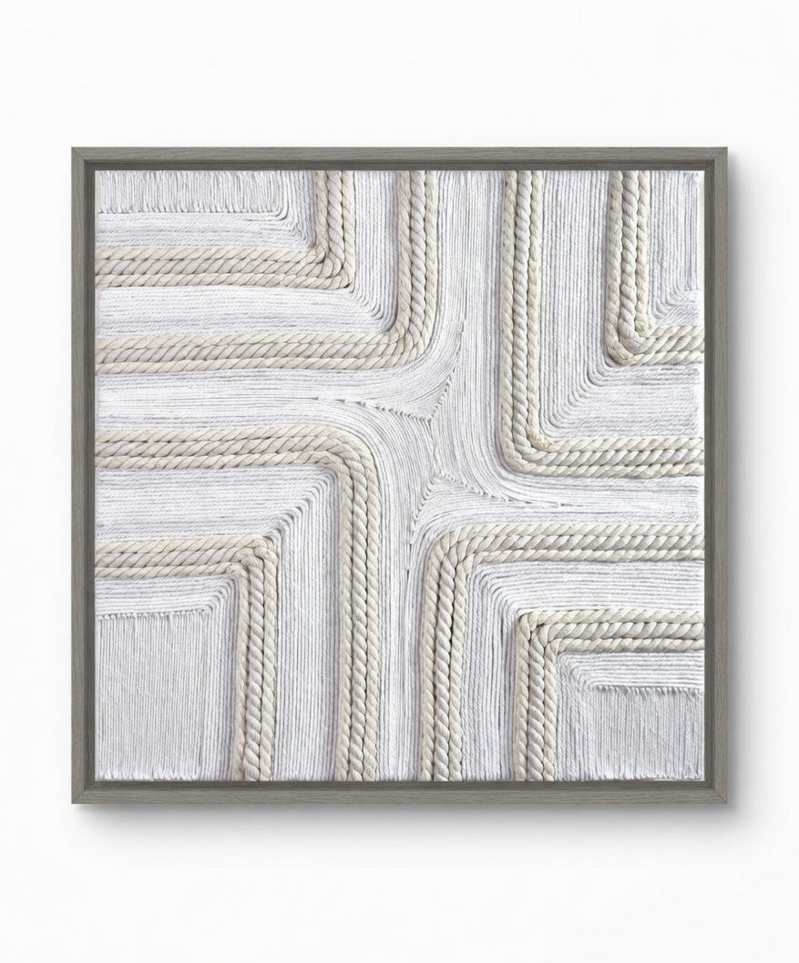Geometric Macramé by Wild Highways Wall Art Dubai 60 × 60cm
