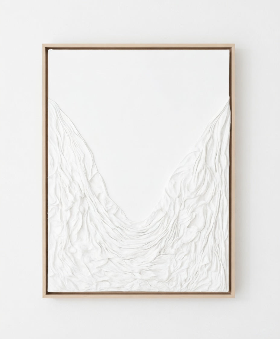 Textured 3D Handmade Majestic Folds Artwork UAE 100 × 76 cm