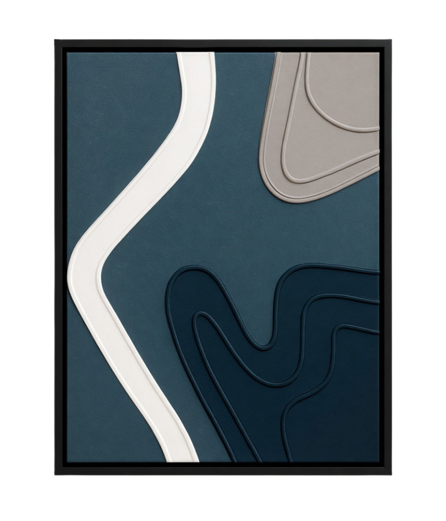 Nature's Flow a Textural Artwork Journey River's flow100×76