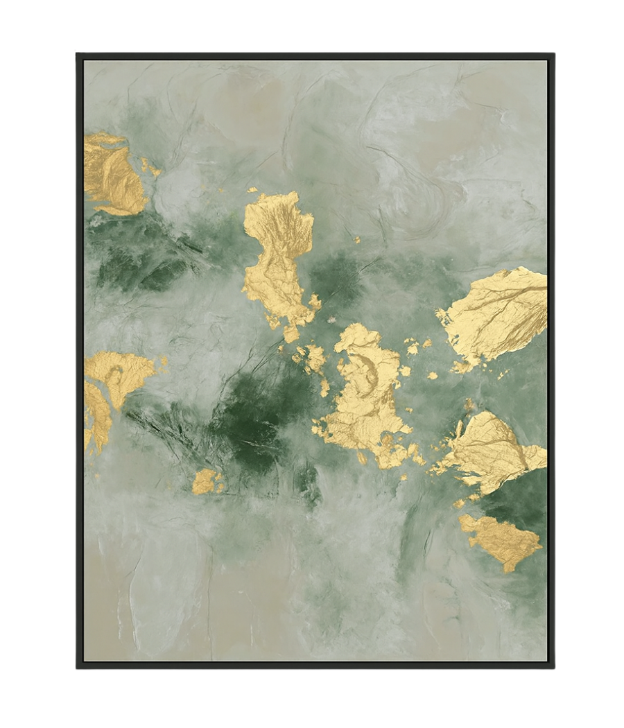 Gilded Earth – Luxury Abstract Wall Art for Home Interiors 100 × 76 cm