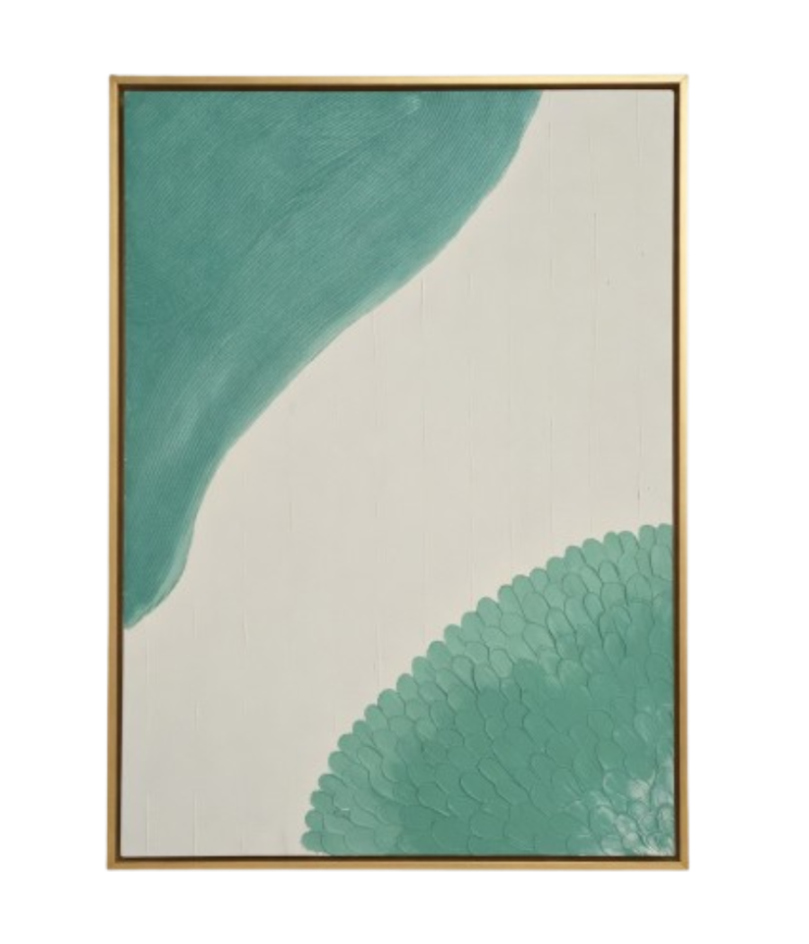 Serene Earth Layers – Textured Canvas Wall Art for Modern Home 100 × 76 cm