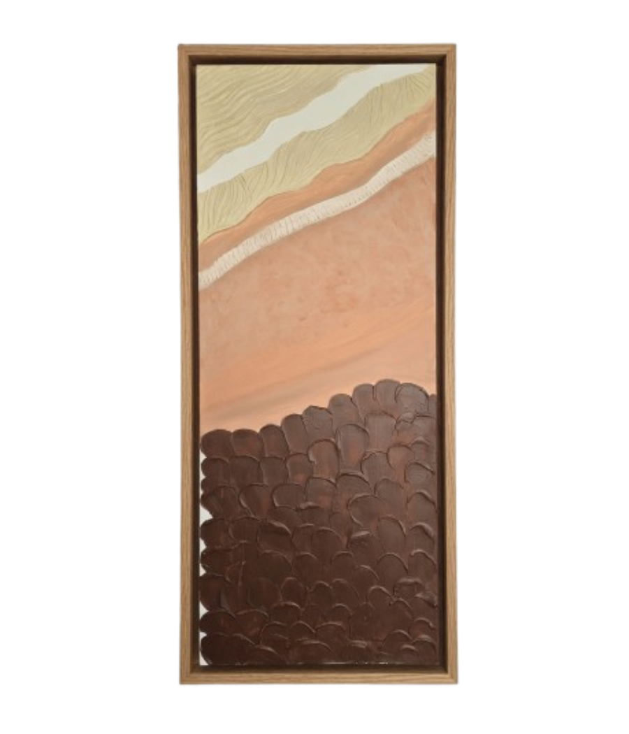 Strata of the Earth – Handcrafted Sculptural Wall Art UAE 150 × 60 cm (A)
