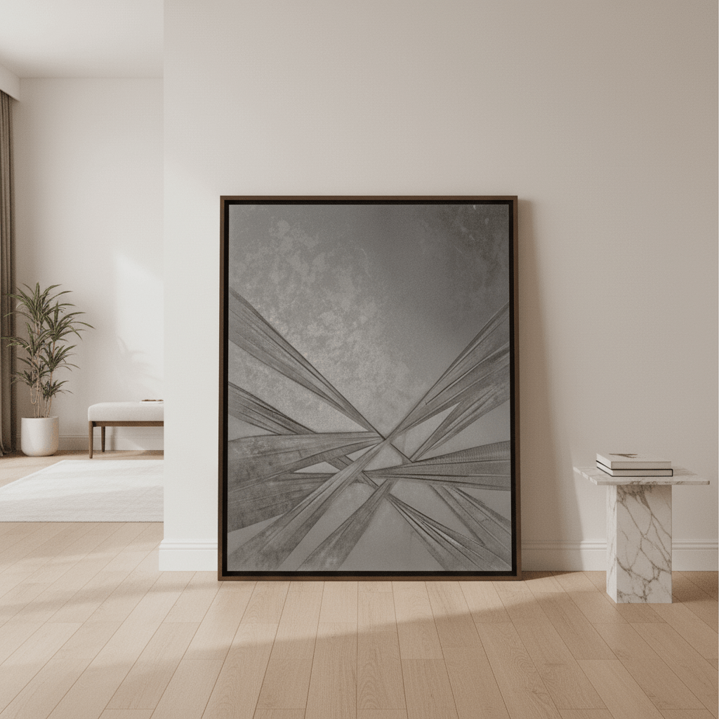 Silent Geometry – Modern Wall Art for UAE Interiors 100 × 76 cm
