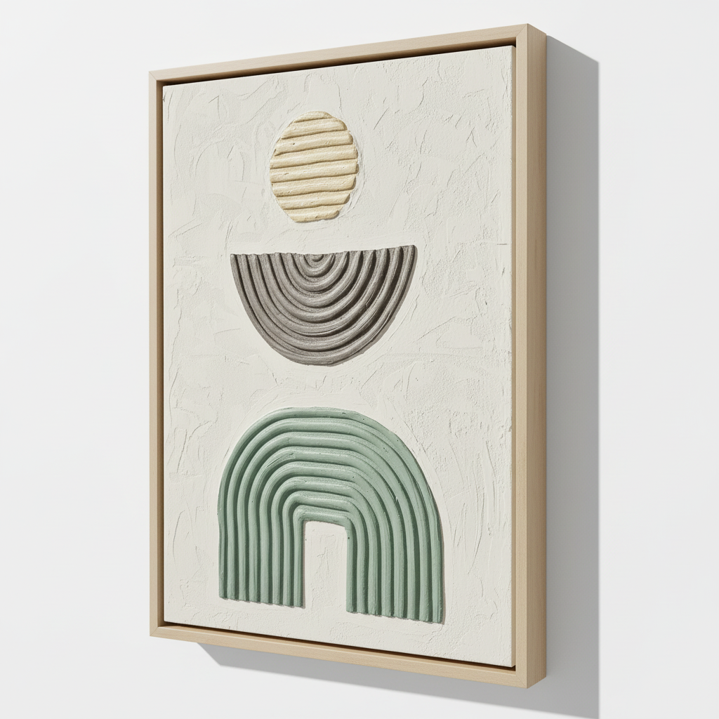 Layers of Time – 3D Textured Canvas Wall Art for Home Interiors UAE 100 × 76cm
