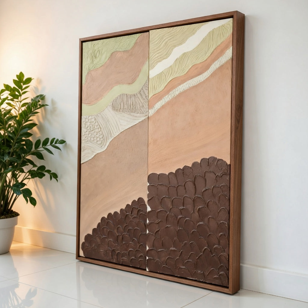 Silent Geological Flow & Strata of the Earth Art work (A,B)