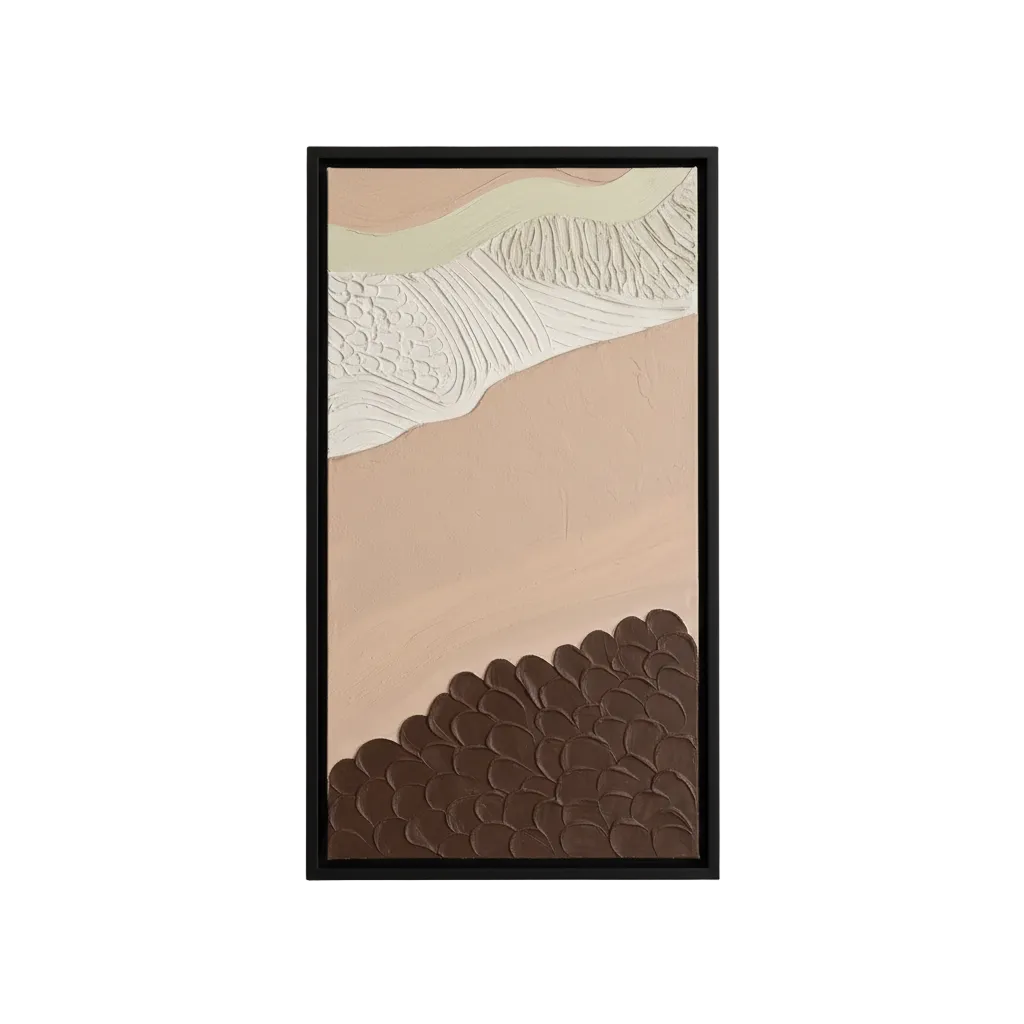 Silent Geological Flow – Sculptural Wall Art for Homes 150×60cm (B)