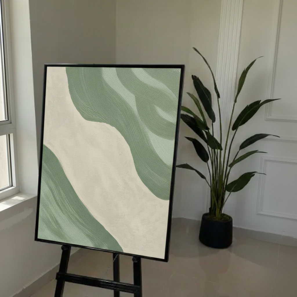Veins of the Valley – Nature Inspired Modern Canvas Art UAE 100 × 76 cm