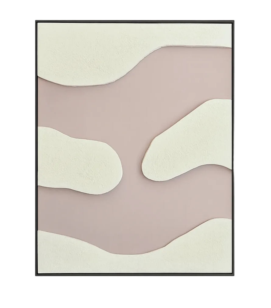 Soft Divide – Modern Abstract Fabric Wall Art