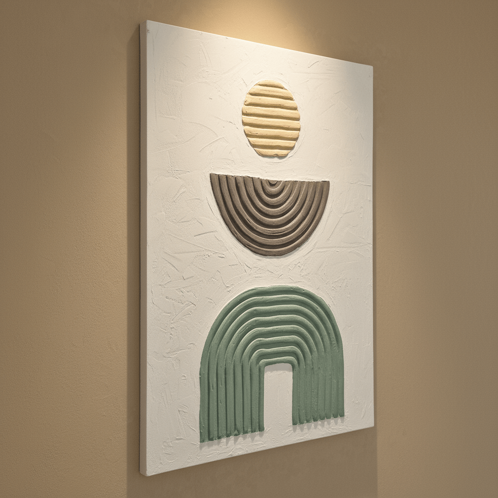 Layers of Time – 3D Textured Canvas Wall Art for Home Interiors UAE 100 × 76cm