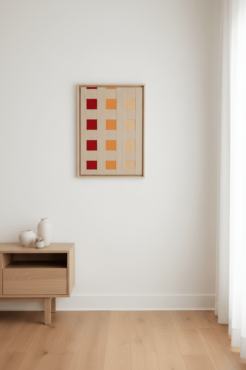 Abstract geometric woven tapestry Ras Al Khaimah