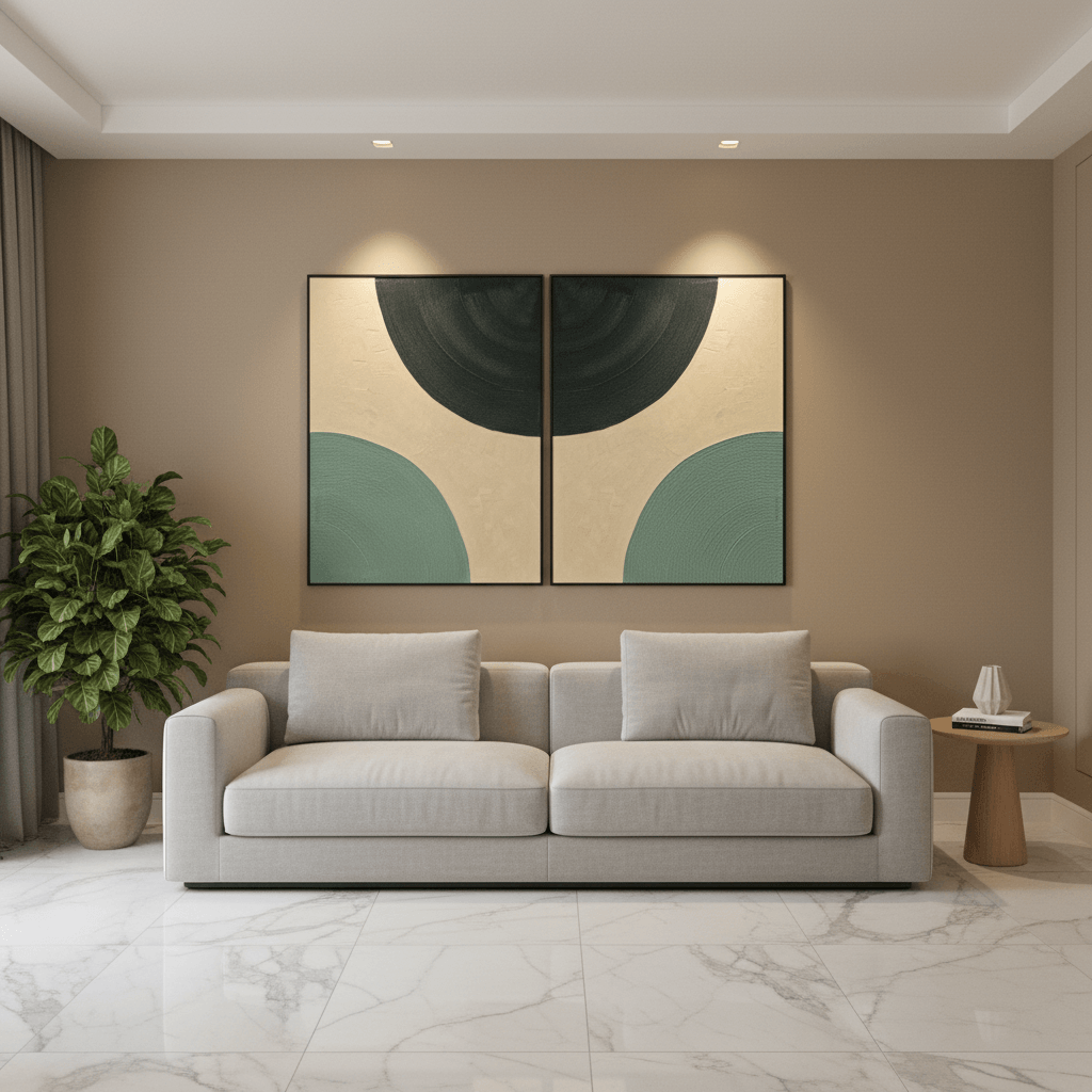 Calm of the Land and Timeless Terrain wall art set UAE