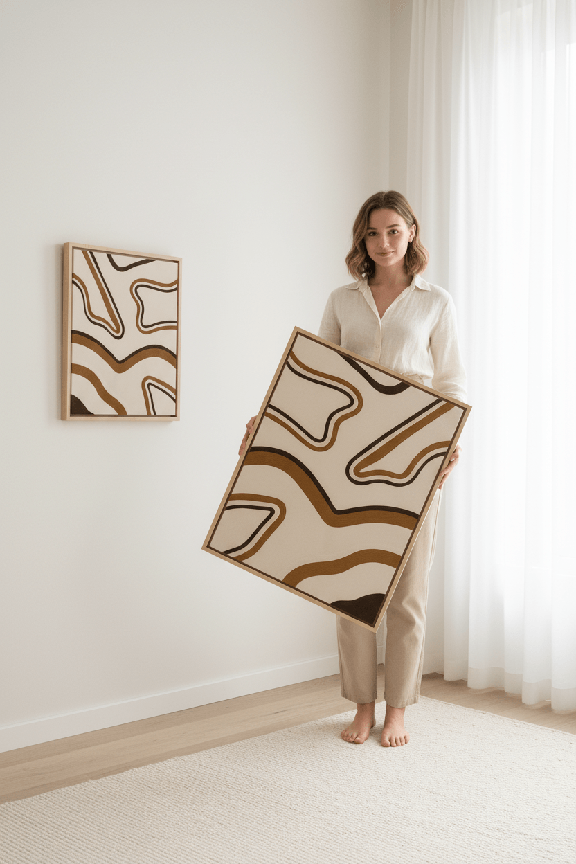 Contemporary handmade wall art UAE