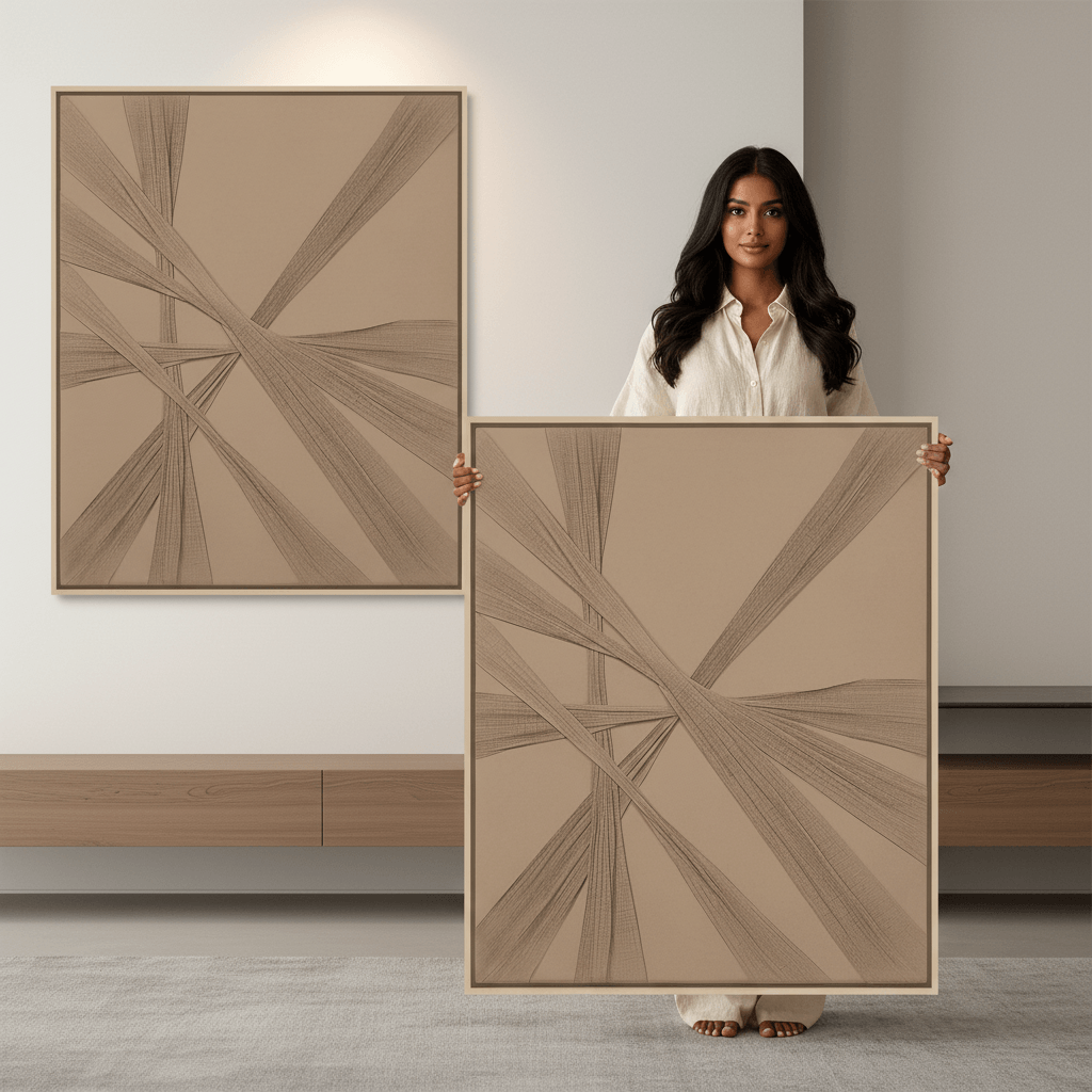 Contemporary textured canvas UAE