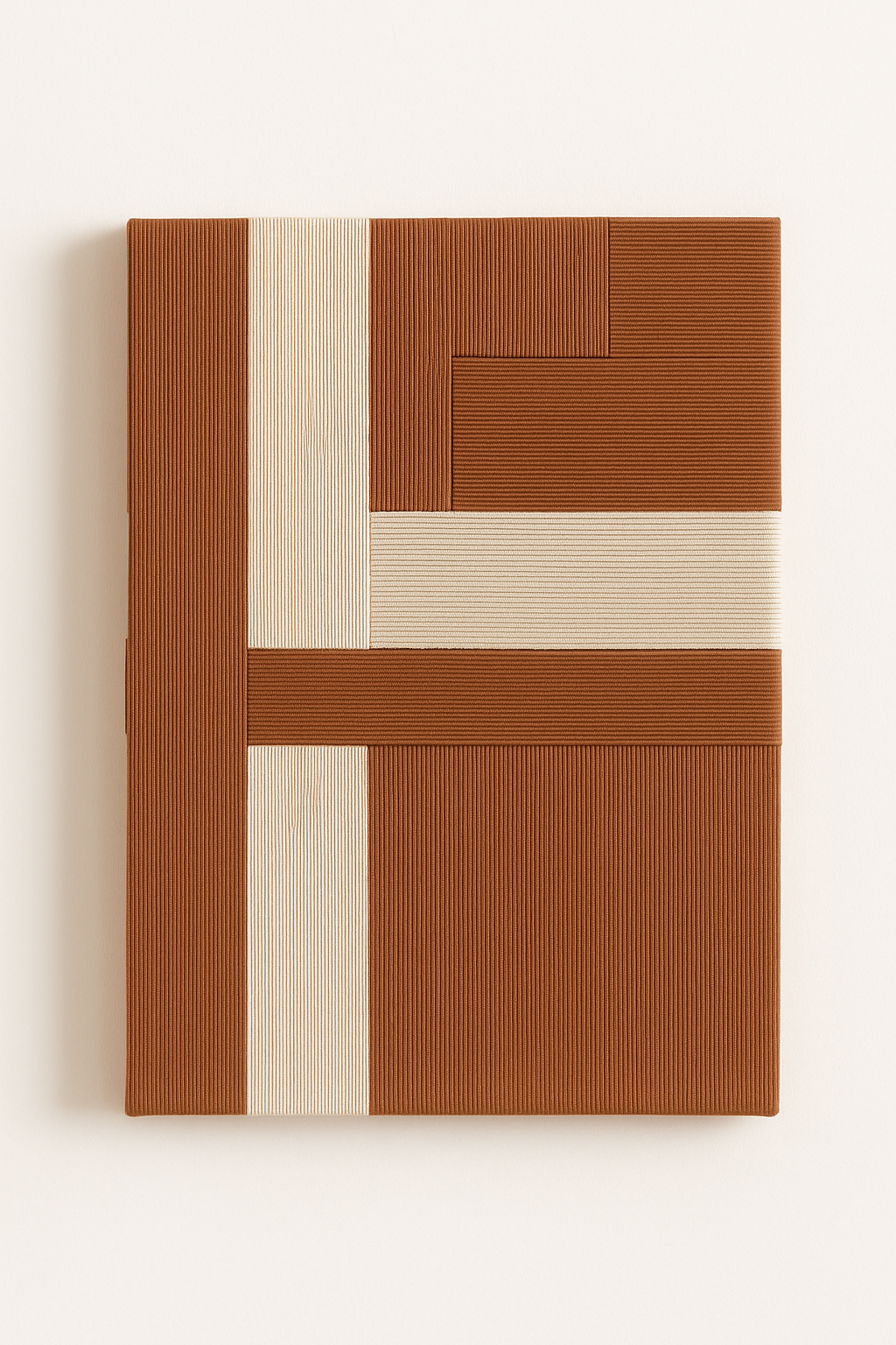 Earthy tone fiber wall decor ModernArt.ae