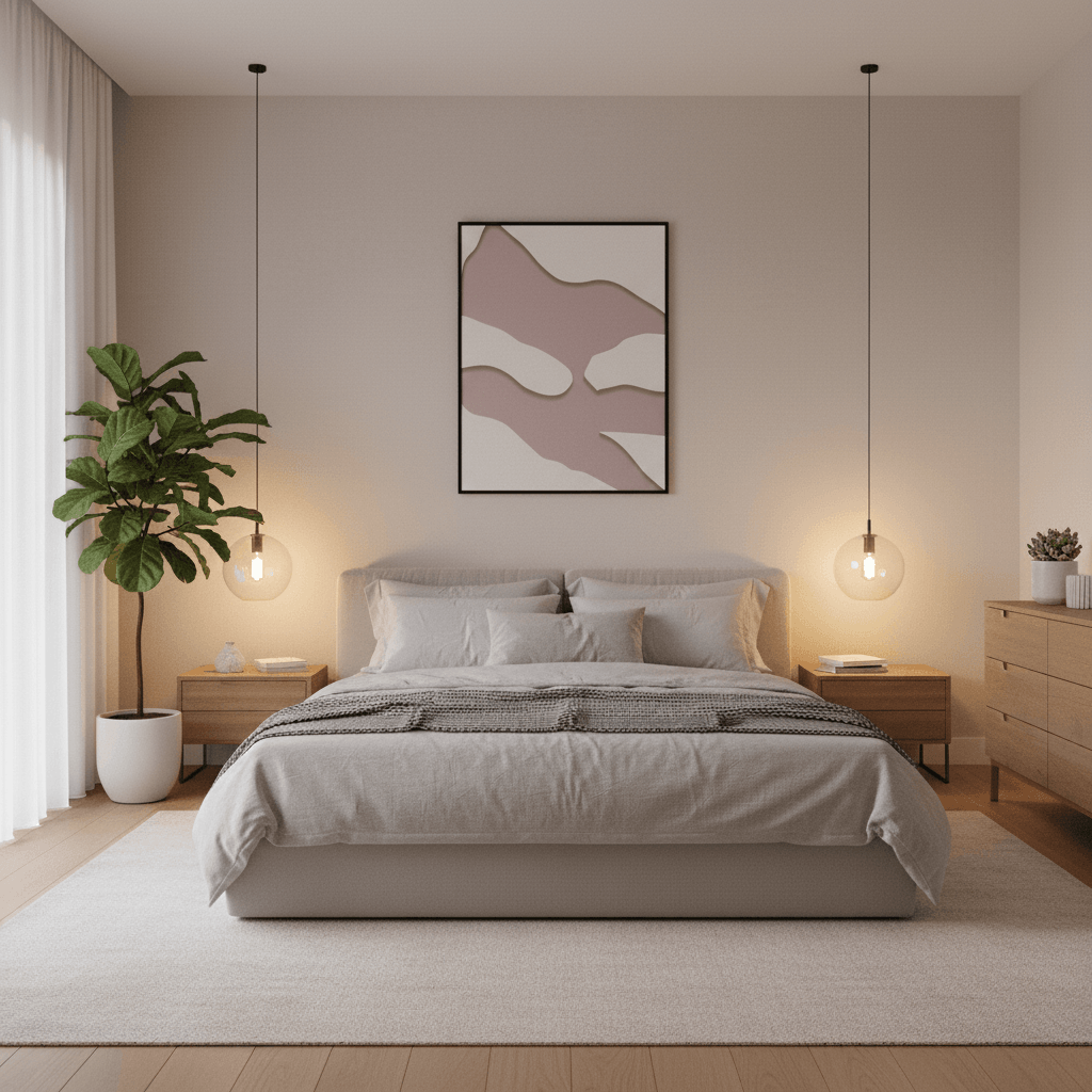 Frameless modern wall art with floating frame