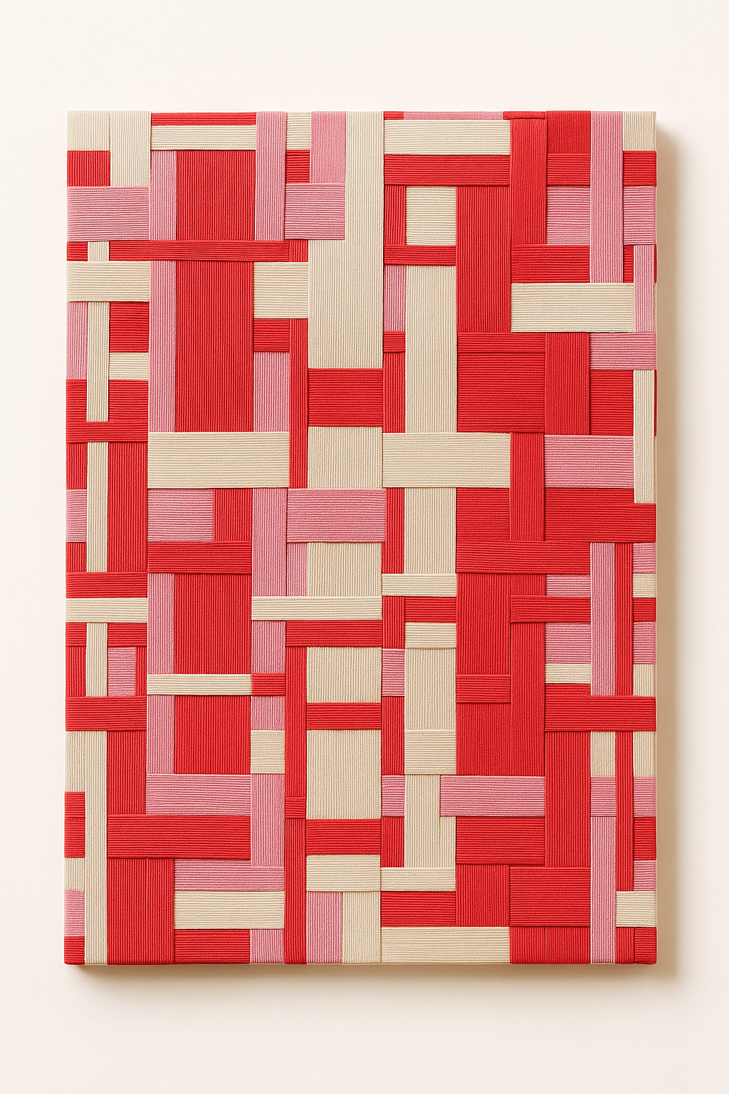 Gallery exhibition macrame art,