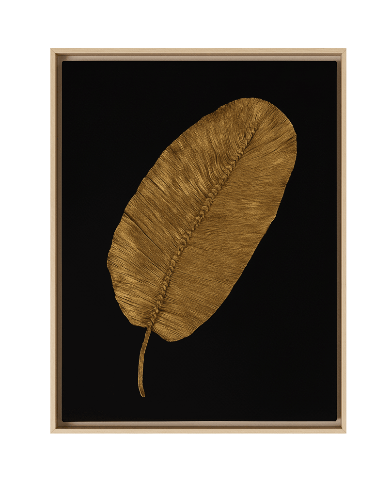 Golden Plume Macrame Feather Wall Art UAE