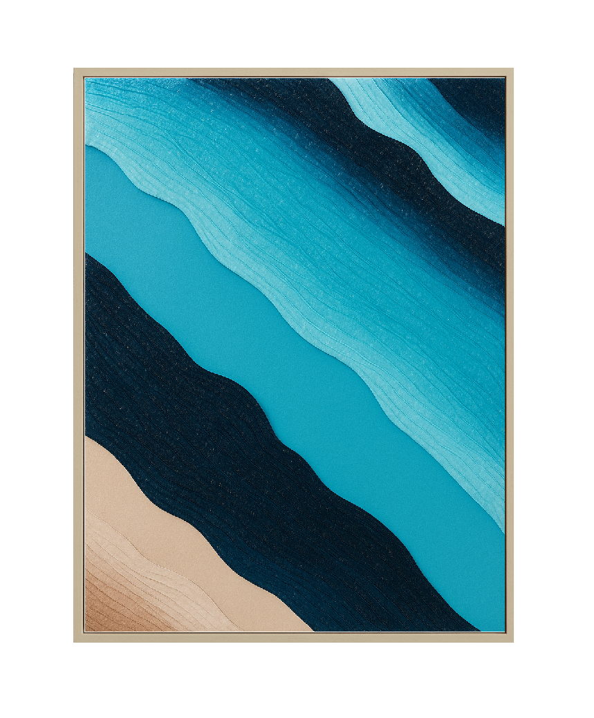 Gushing Rivers textured wall art Dubai