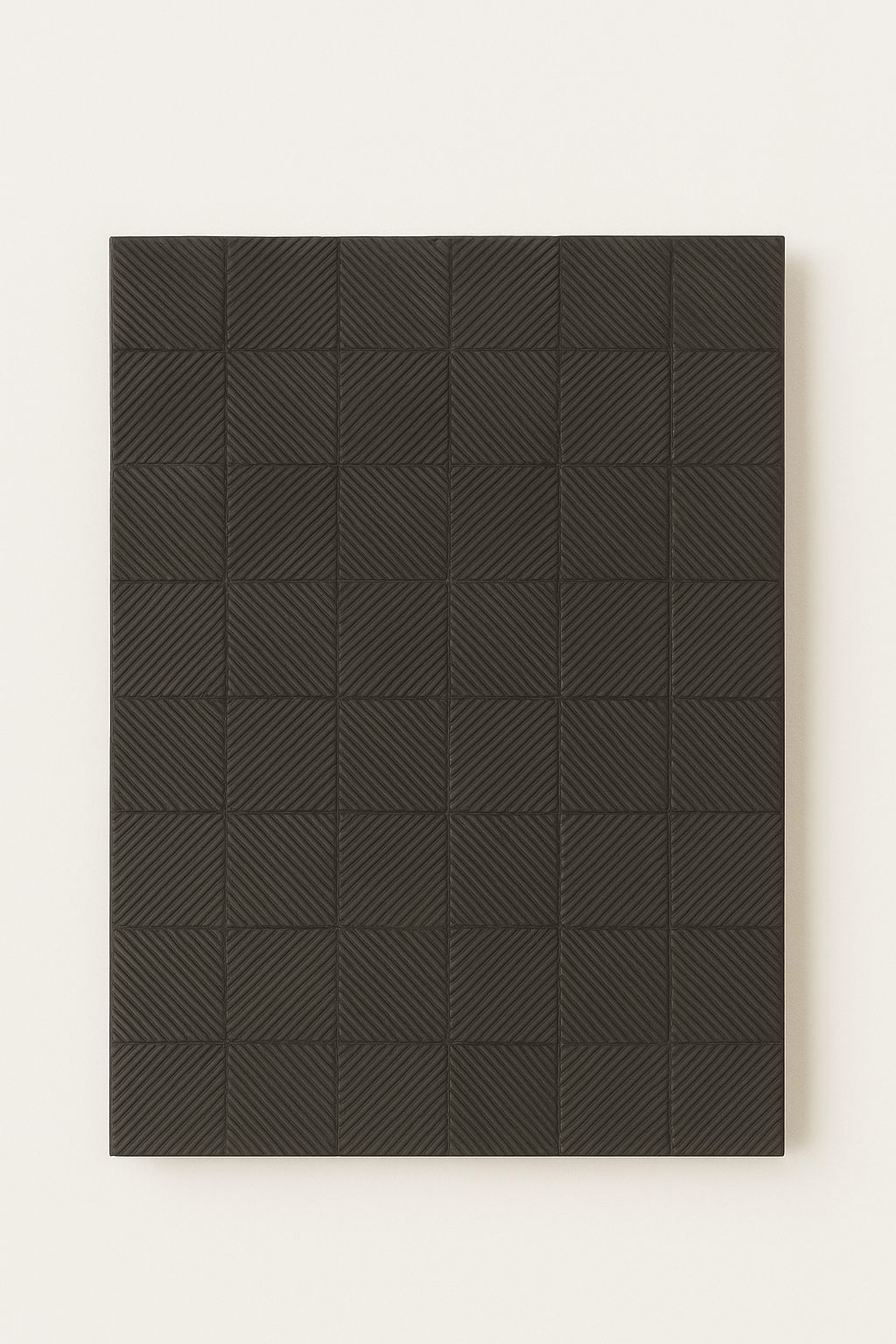 Handcrafted charcoal tone wall decor