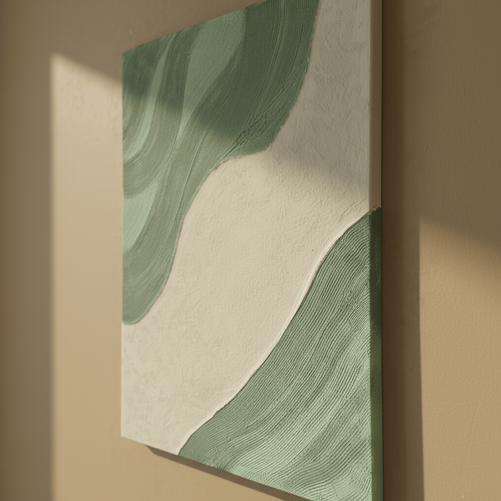 Handcrafted geometric canvas art Dubai