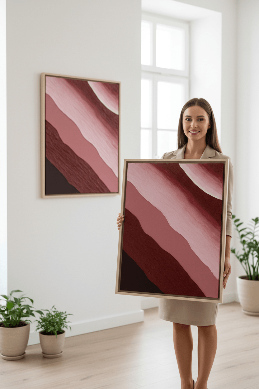 Handcrafted wall art for office online