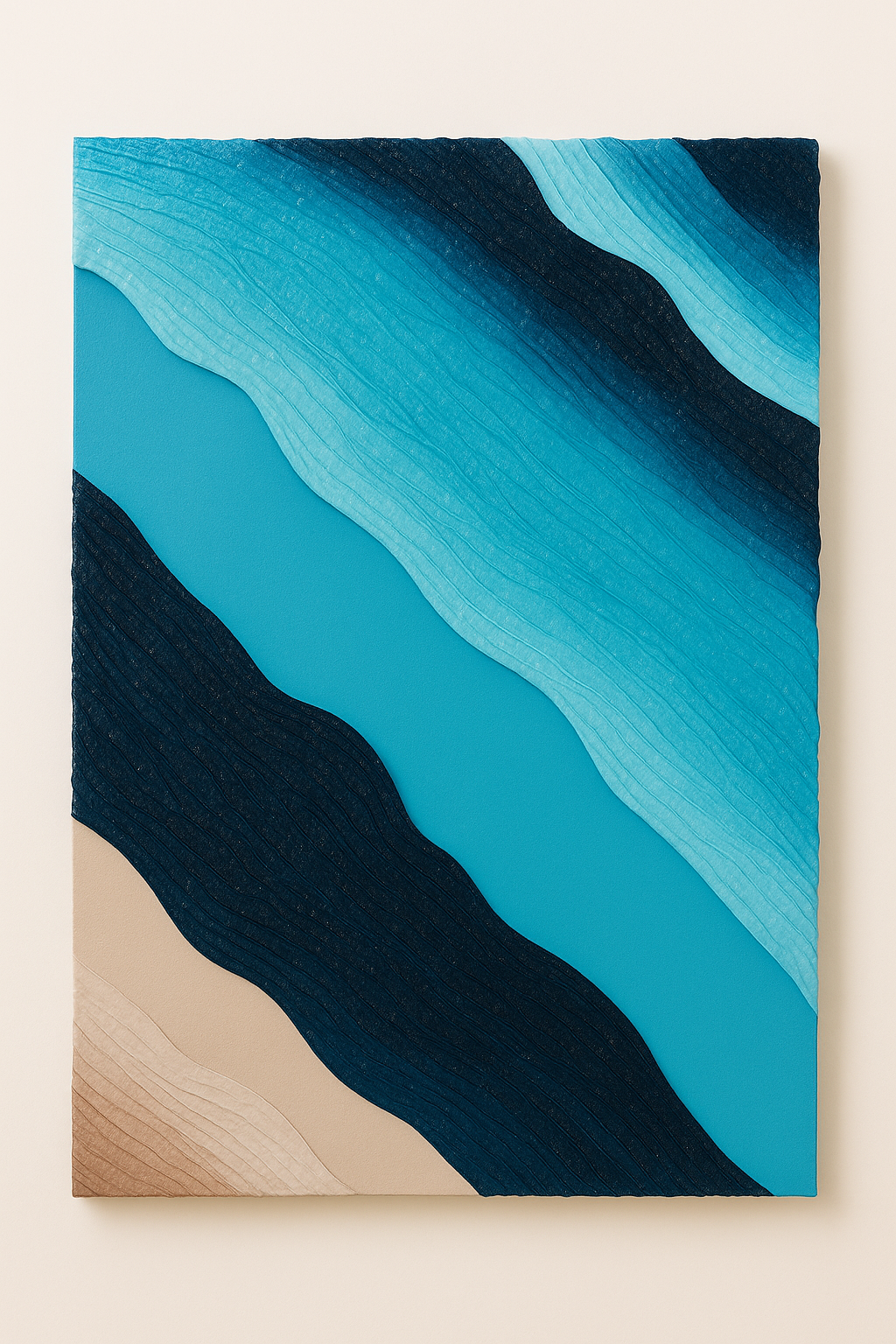 Handcrafted water flow artwork Dubai