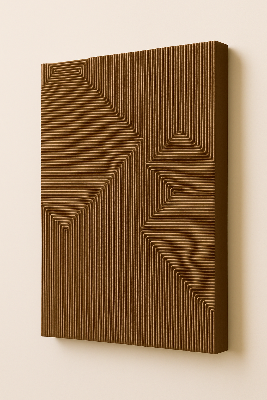 Contemporary macrame creation