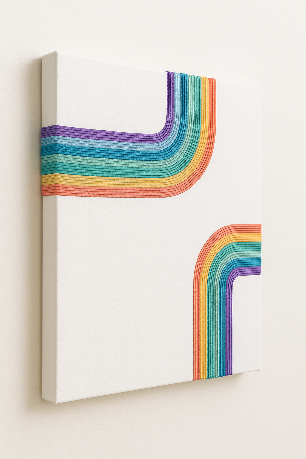 Organic fiber macrame design