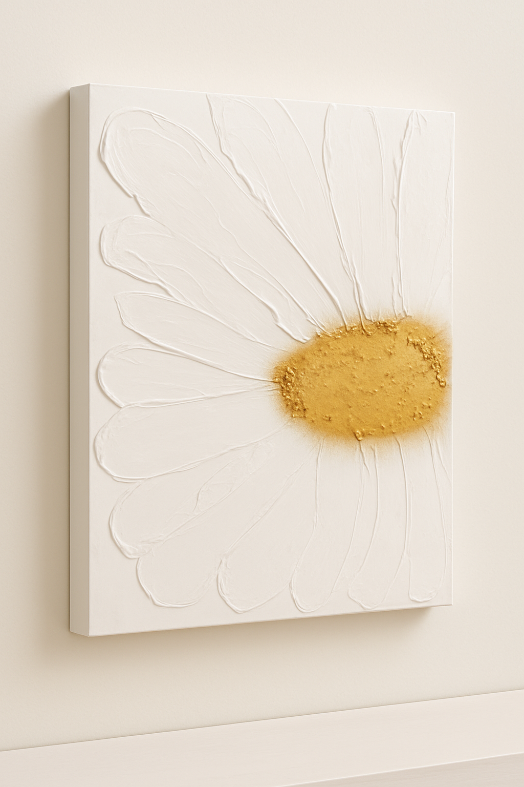 Modern canvas wall work art Dubai featuring raised cord patterns on scarlet textured background