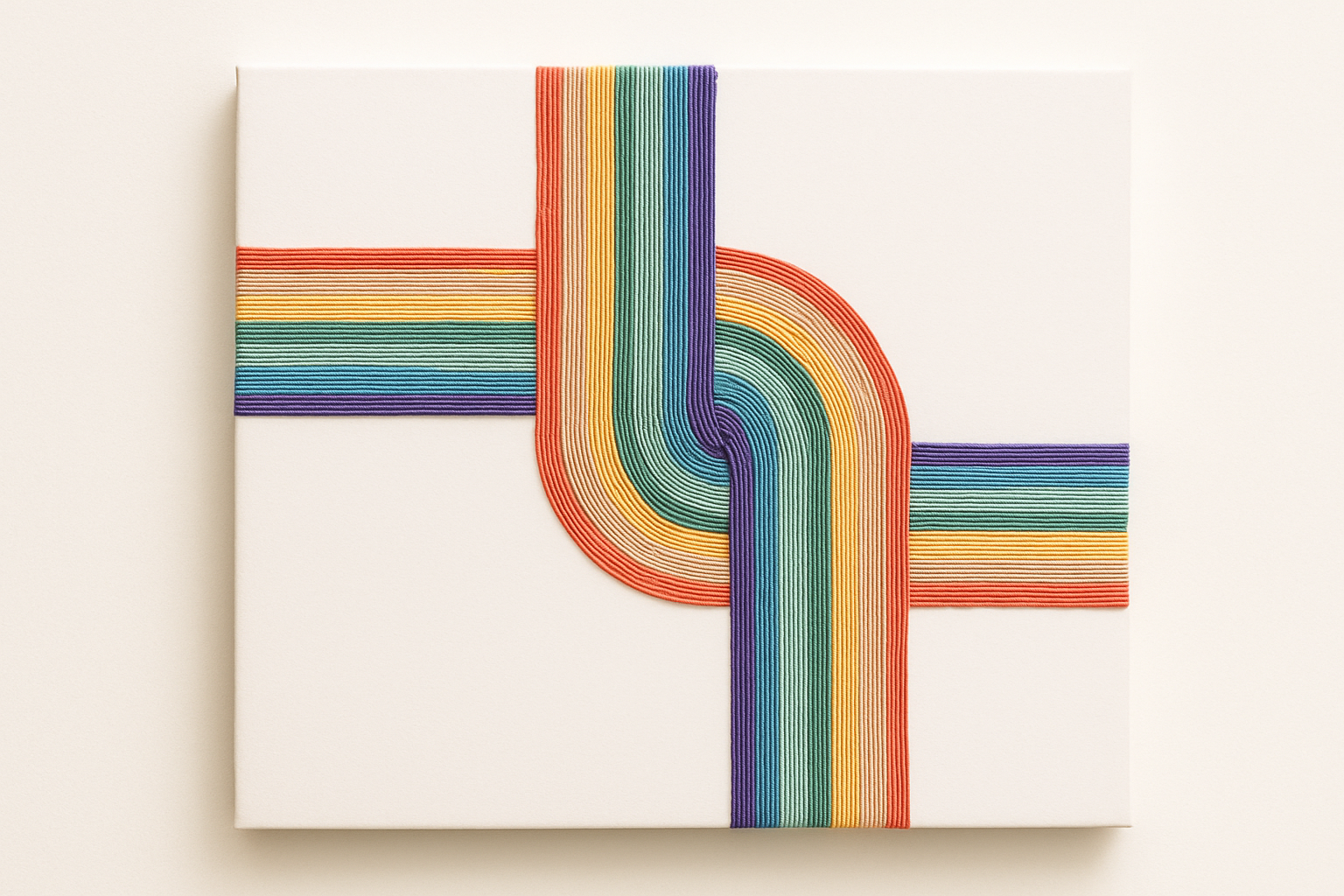 Rainbow Knots Macramé