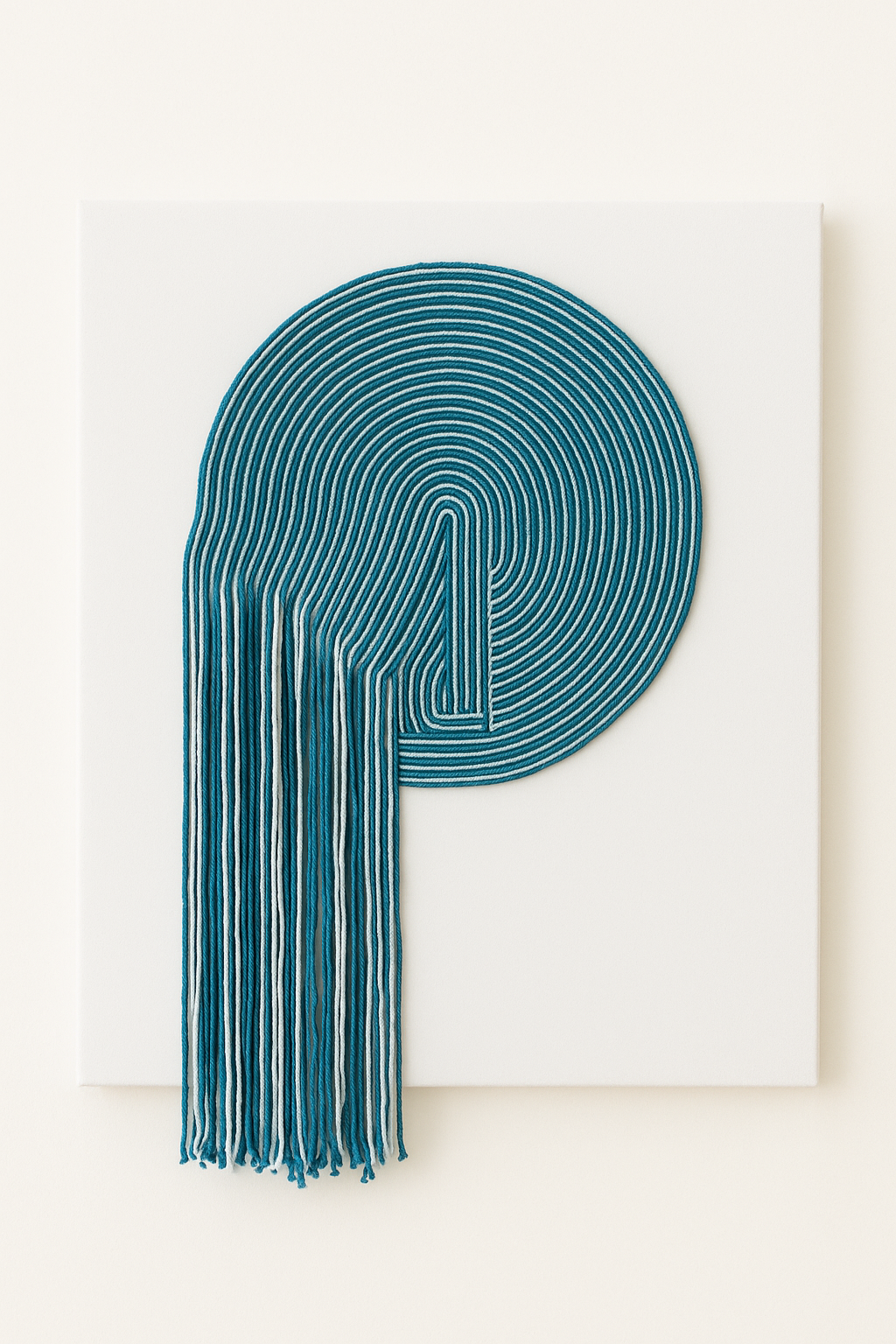 Eco-friendly fiber macrame art