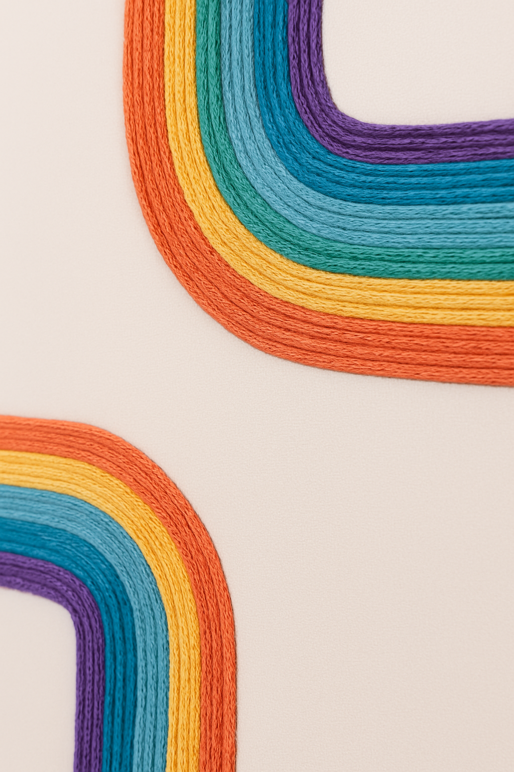 Neutral tone macrame texture